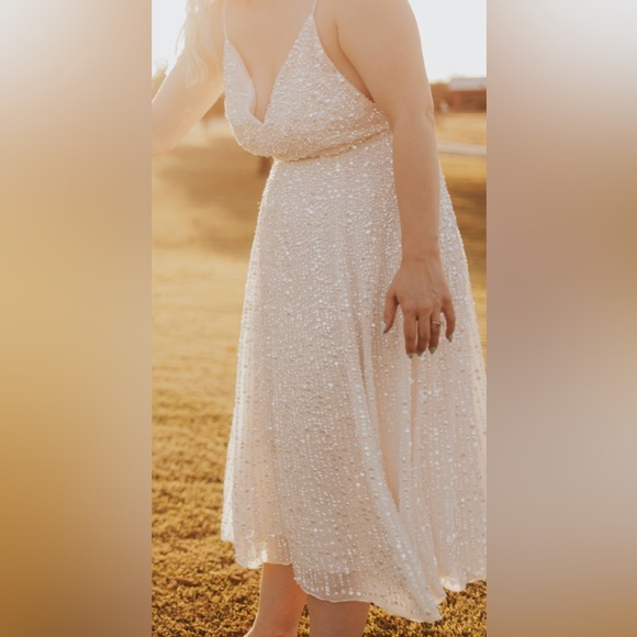 ASOS EDITION embellished cami midi wedding dress - Picture 4 of 5